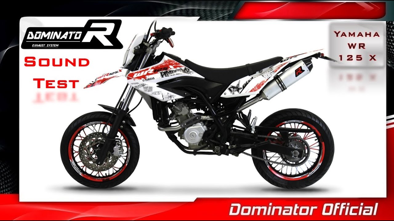 Yamaha WR 125 X 💥 Dominator Exhausts vs Stock 🔥 Soundcheck 🔊 Pure Sound 🎧