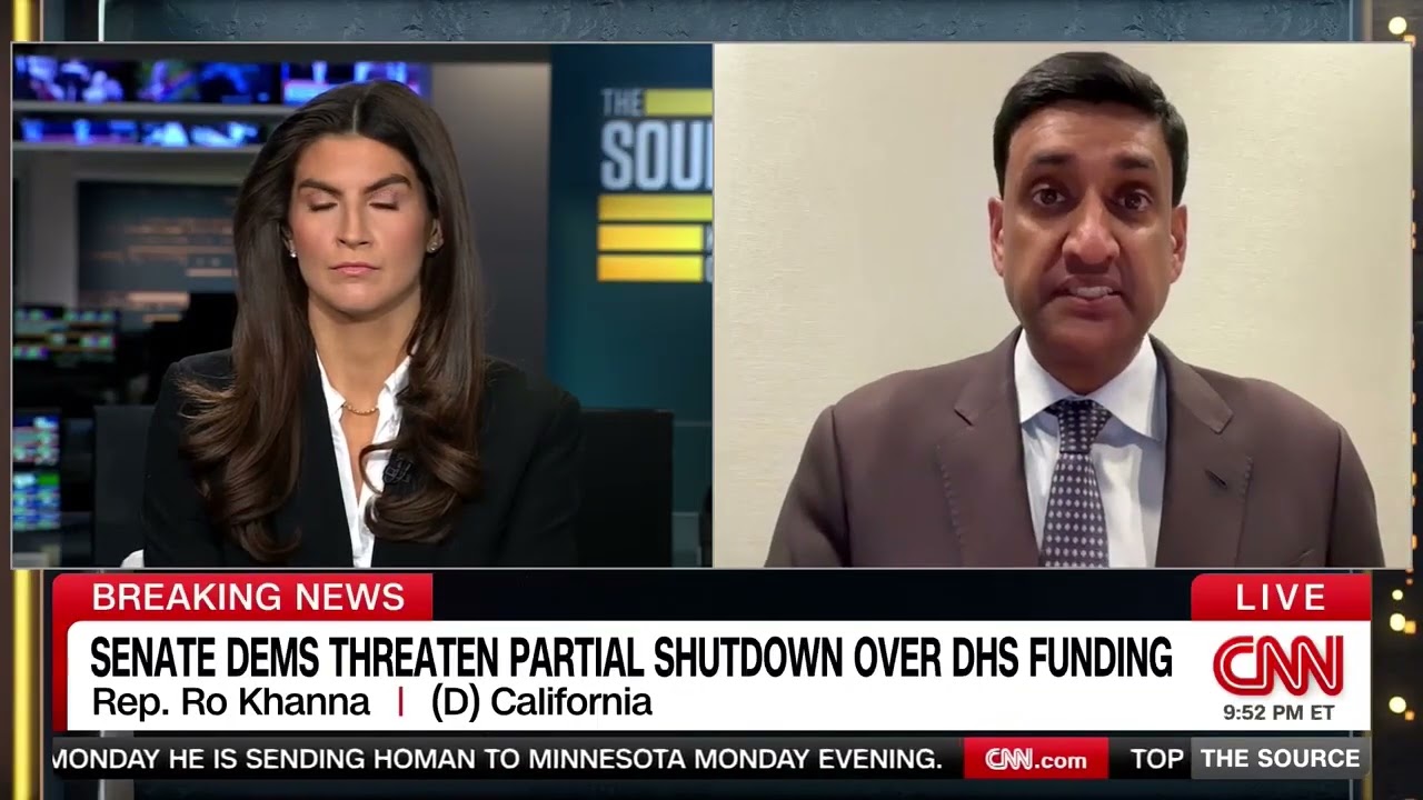 Ro Khanna on CNN's The Source with Kaitlan Collins discussing ICE in Minneapolis