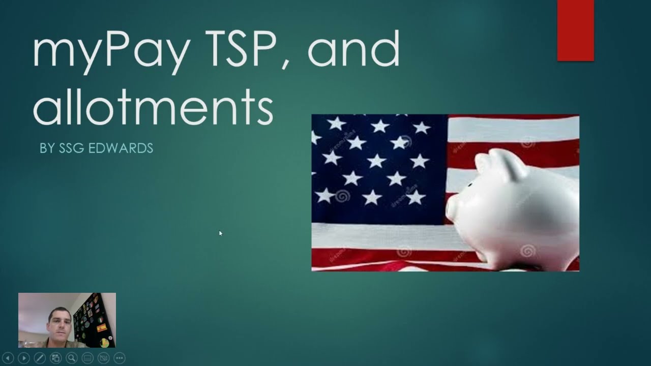How to set up TSP and allotments are myPay!!