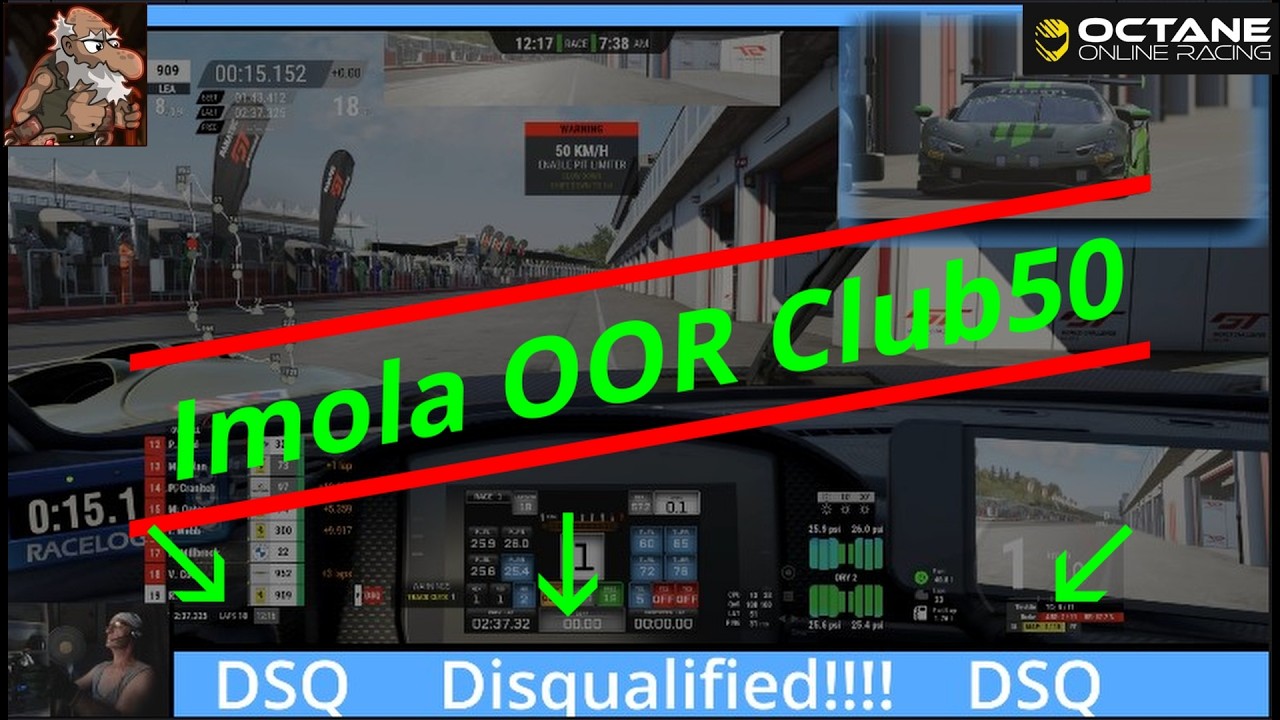 ACC OOR Club50 Imola | Frustration eq Disqualification | Round 3 Season 8