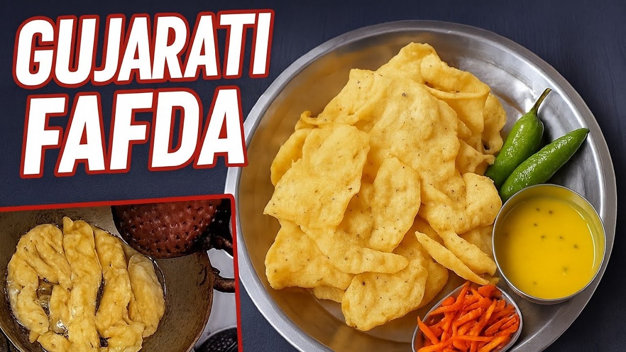 Gujarati Fafda Recipe | Crispy & Authentic Fafda at Home