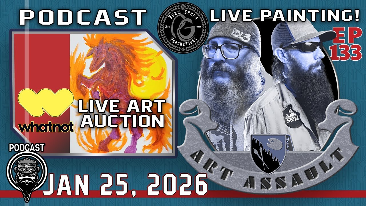 The Fire Horse Continues! Live Painting & Art Auction – Art Assault Podcast (EP 133)