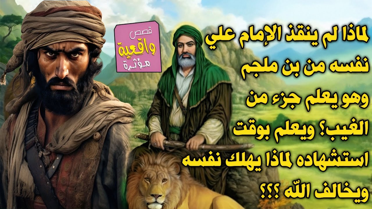 لماذا لم ينقذ الإمام علي نفسه من بن ملجم وهو يعلم جزء من الغيب؟ ويعلم بوقت استشهاده لماذا يهلك نفسه