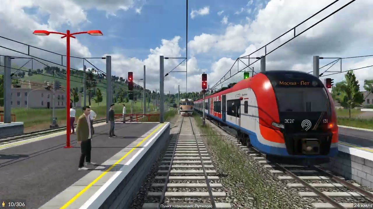 Transport Fever 2 - Сибирия. Поездка на электропоезде по маршруту 