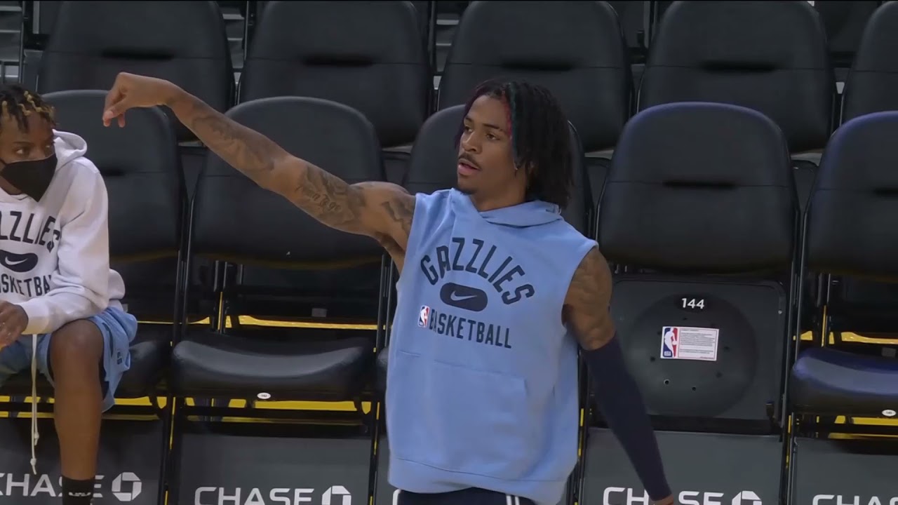 Ja Morant Pregame Warmup October 28, 2021