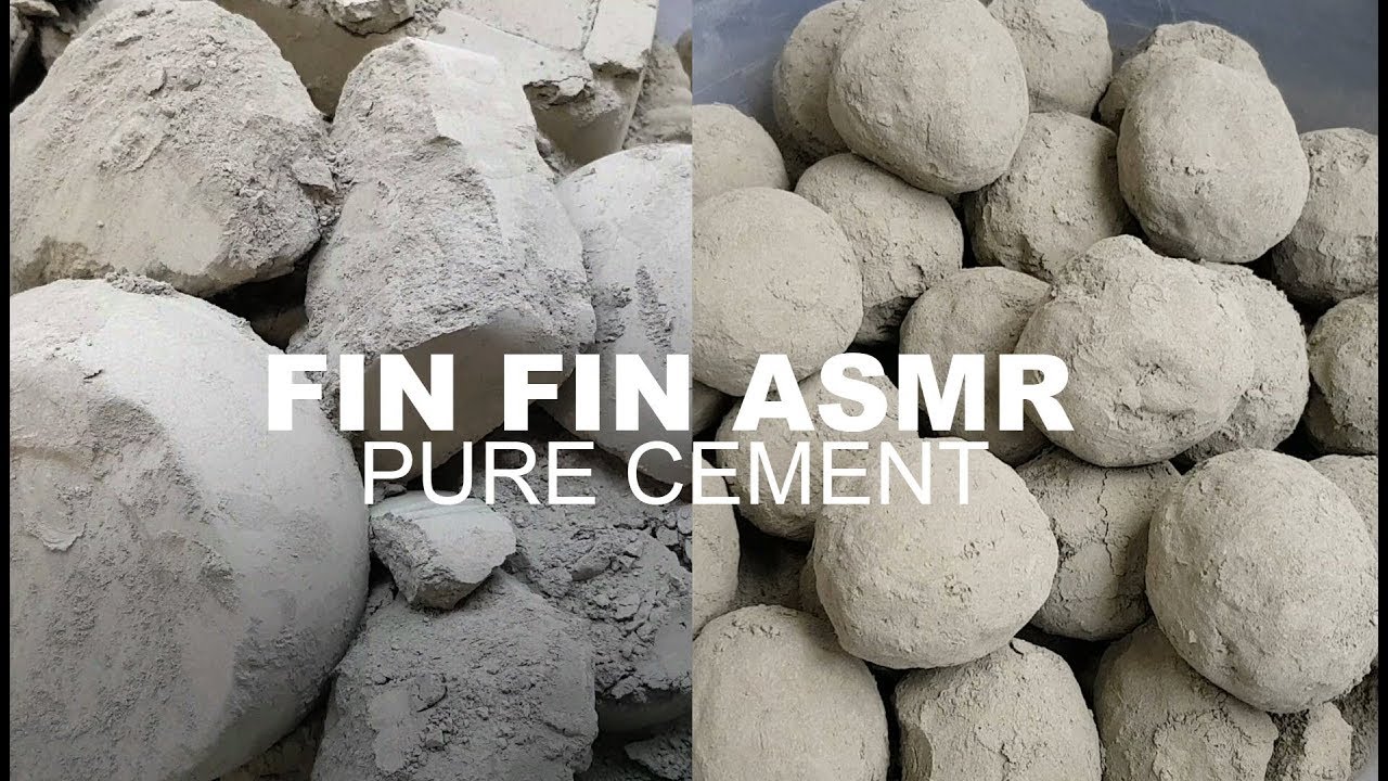 ASMR : SOFT PURE CEMENT CRUMBLE+SHAVING #222