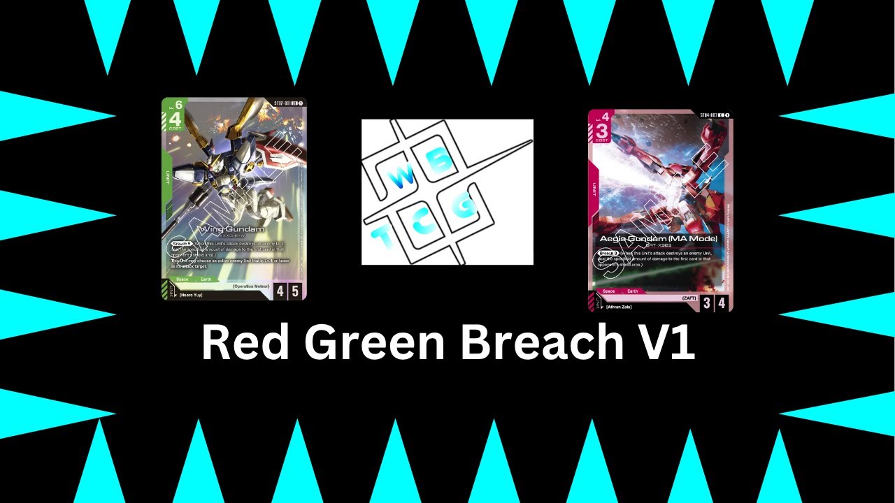 GundamTCG RED GREEN Breach Deck profile