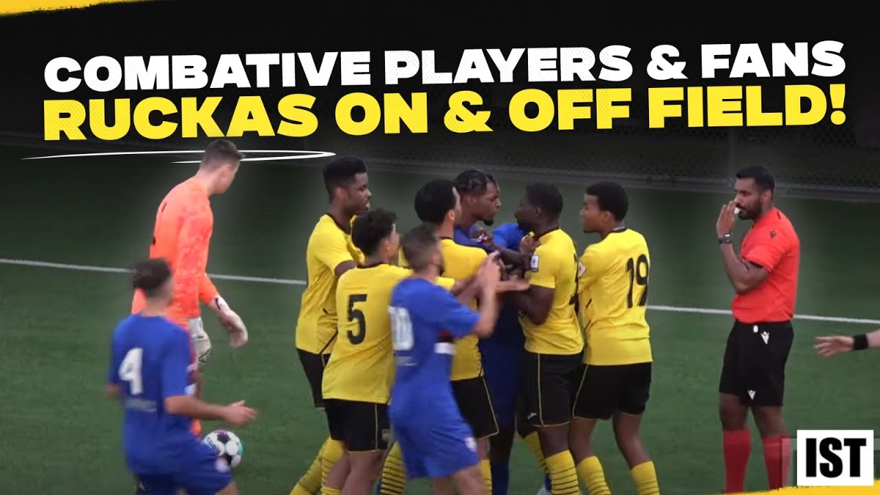RED Card & RUCKAS ! Players & FANS in WILD Match!