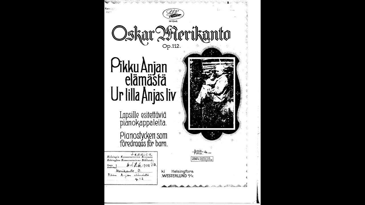 Oskar Merikanto: Nukkumatti: John Blund Op  112, No  1   Clark Bryan, piano