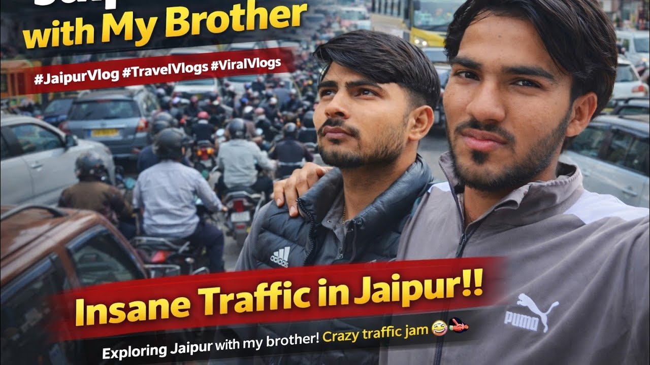 Jaipur Ki Roads Par Bhai Ke Saath 😱 Itna Traffic Kabhi Nahi Dekha!