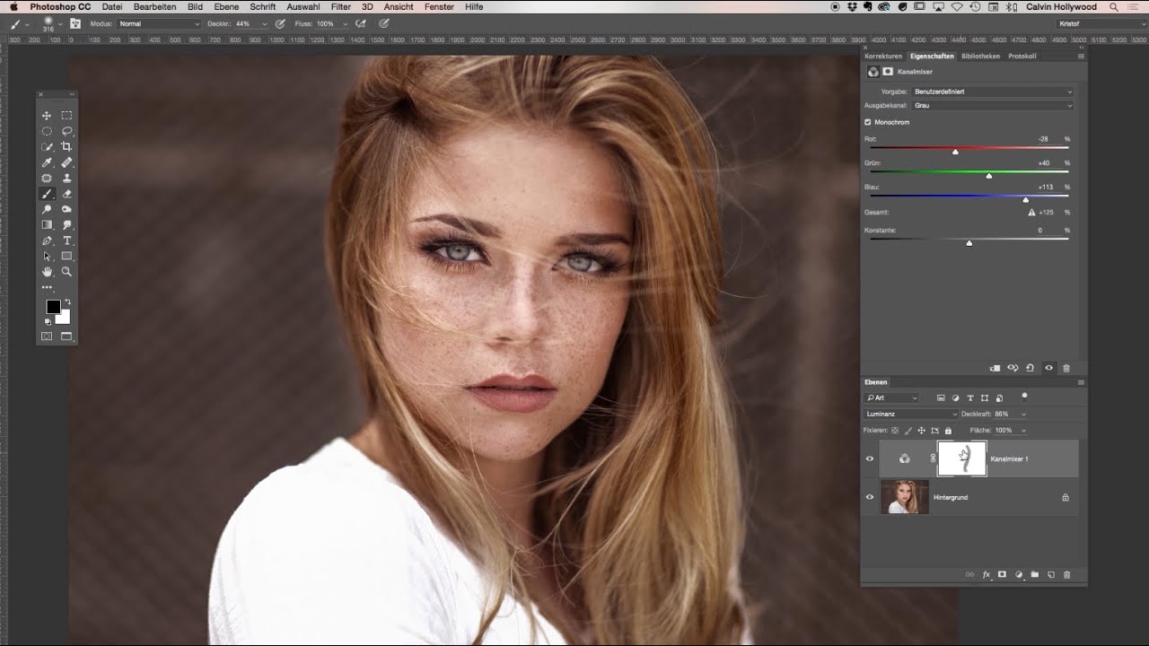 Photoshop Tutorial - Sommersprossen betonen