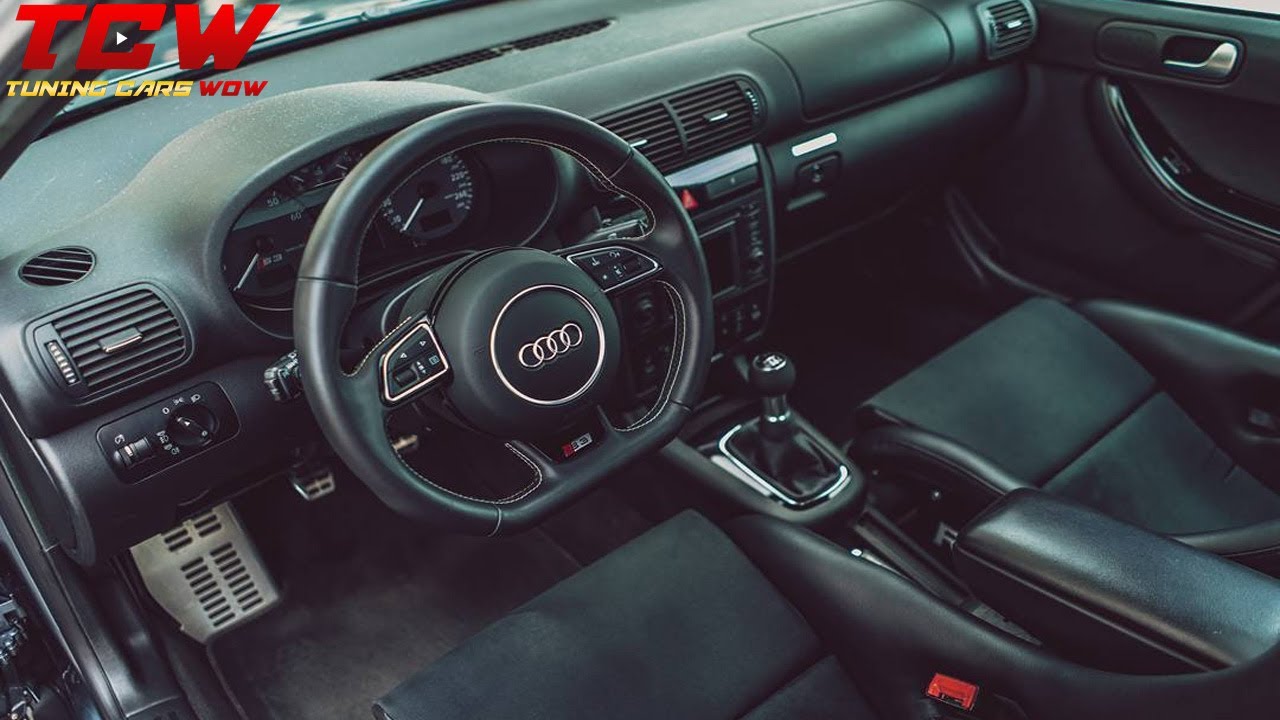 Audi S3 8L Bagged on OZ Rims Unique Interior Modified by Oliver
