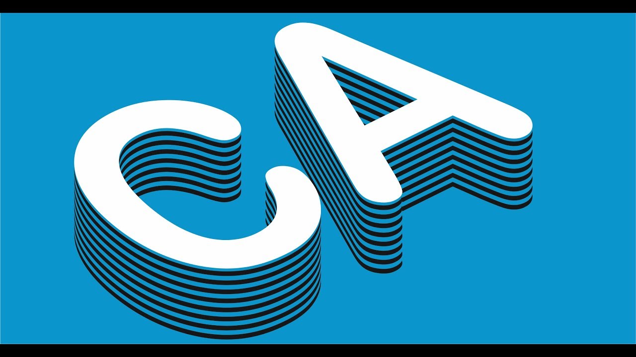 CorelDraw Layred Text