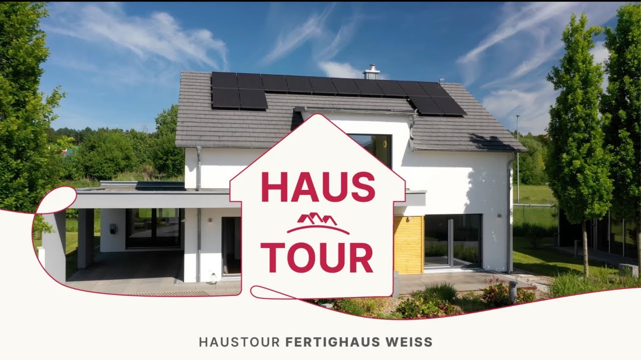 Haustour: Modernes Fertighaus | Musterhaus Fertighaus WEISS |  FertighausWelt Günzburg