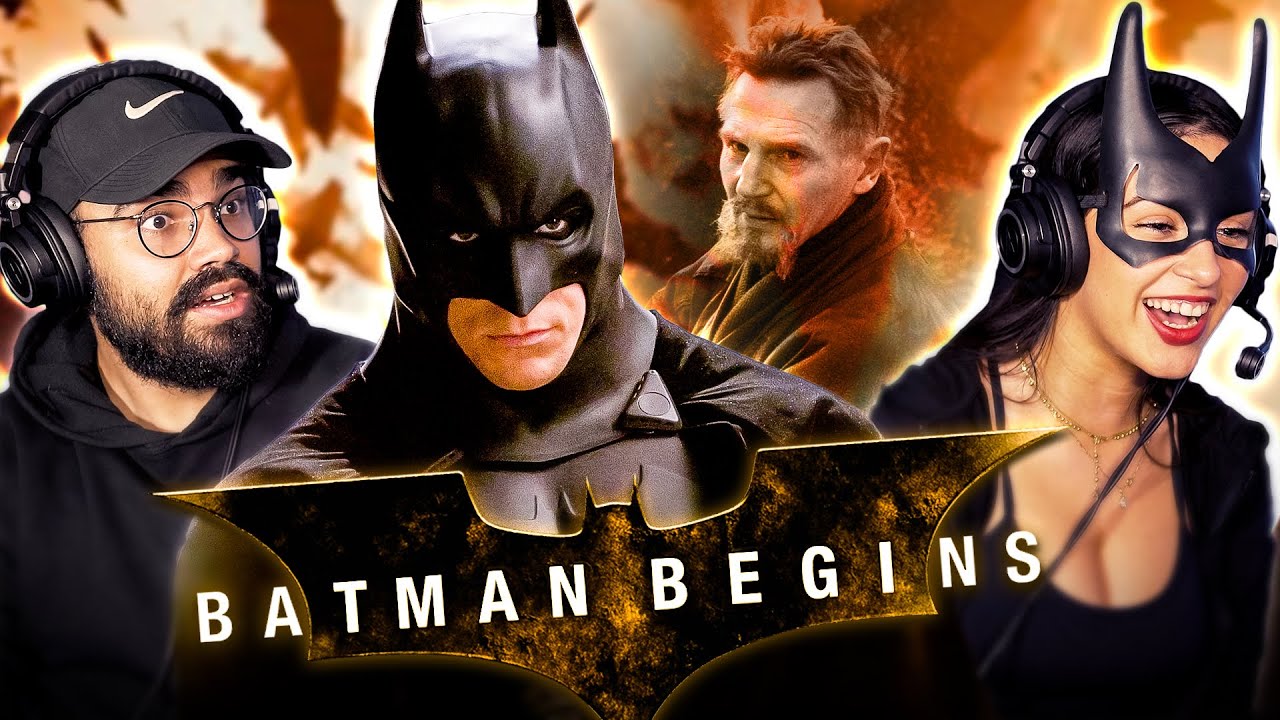 Our first time watching BATMAN BEGINS (2005) blind movie reaction!