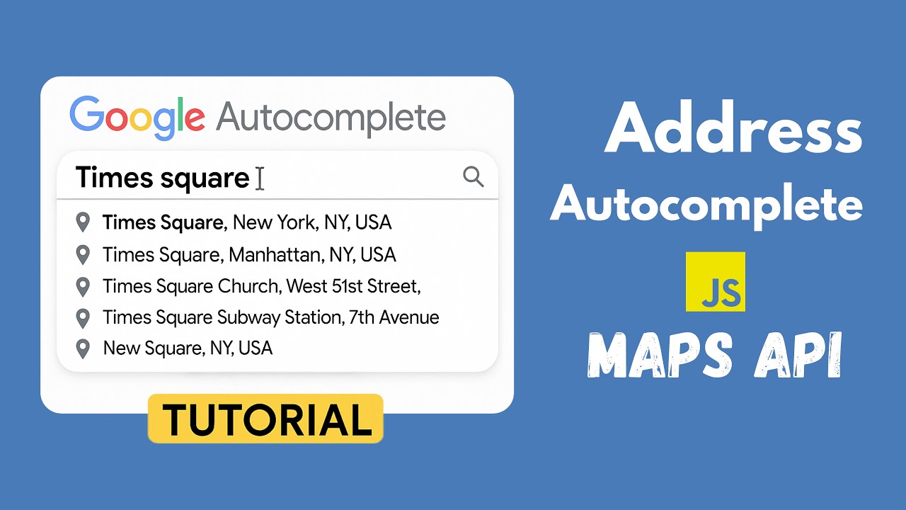 Учебное пособие по API автозаполнения мест Google Maps — пример на простом HTML и JavaScript