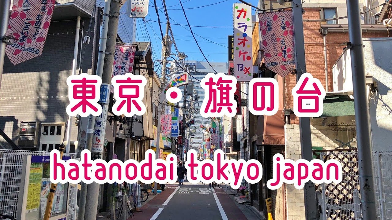 TOKYO WALK 東京・旗の台の商店街 hatanodai tokyo japan 2019年春