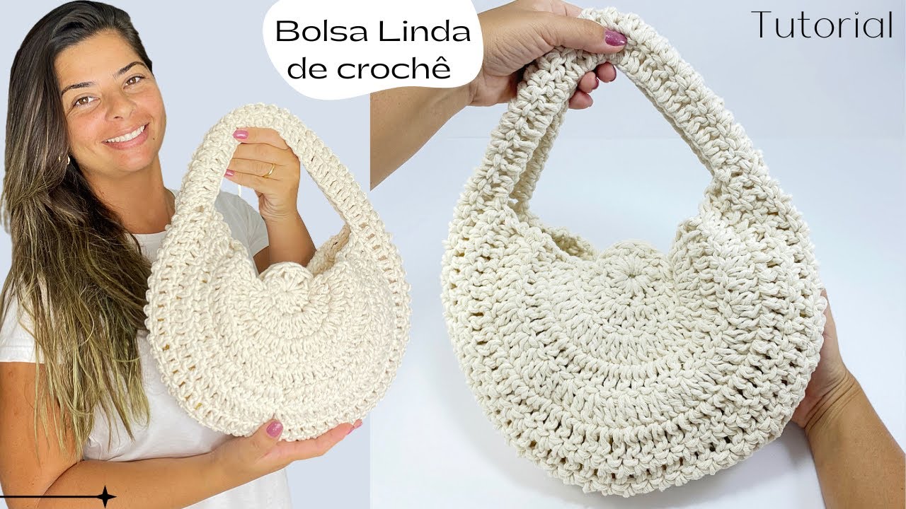 Nova Bolsa de Croche Fácil e Linda - Maravilhosa essa Bolsa de Crochê Incrível Crochet Bag Tutorial