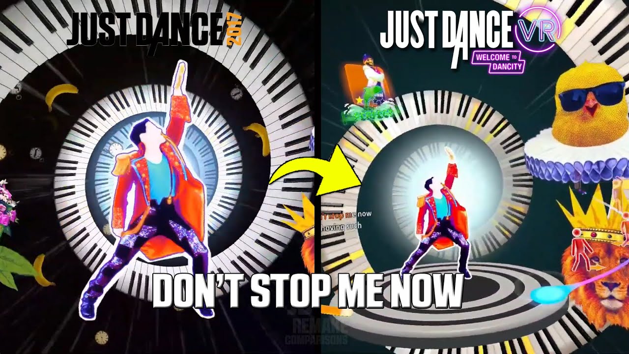 DON'T STOP ME NOW | JD2017 vs JUST DANCE VR | JUST DANCE COMPARISON