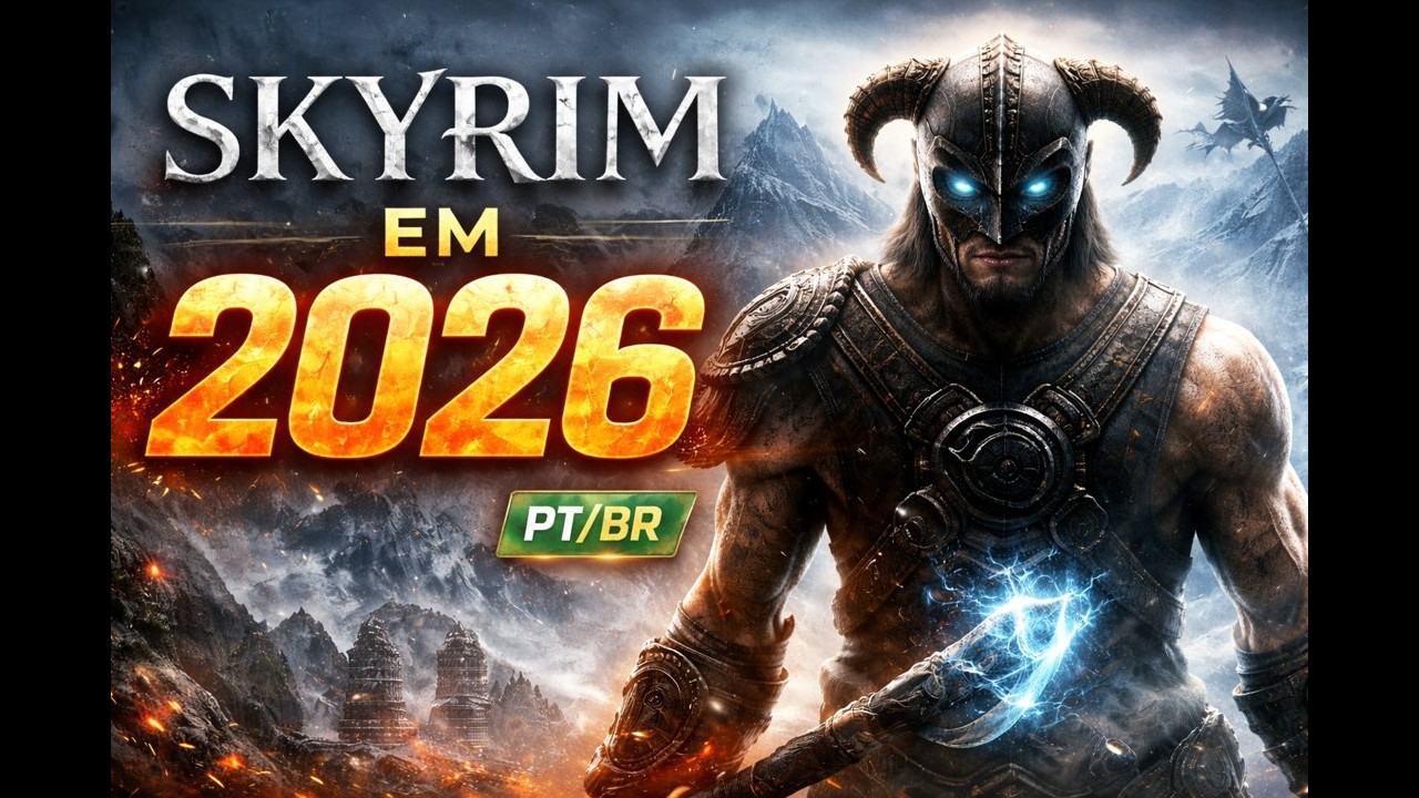 SKYRIM Vale a Pena Jogar em 2026? Gameplay totalmente em PT/BR parte #01