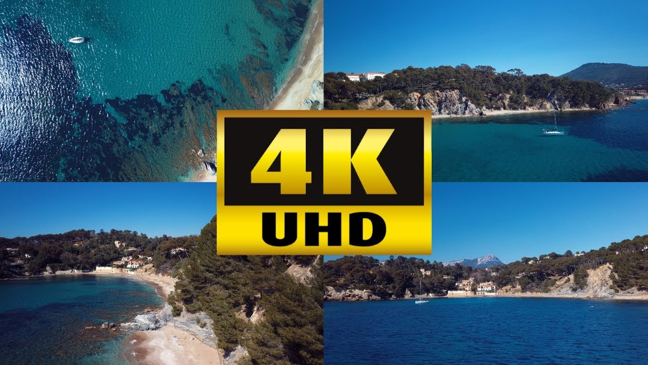 PLAGE DES BONNETTES - LE PRADET - FILME PAR DRONE EN 4K - (mars 2019)