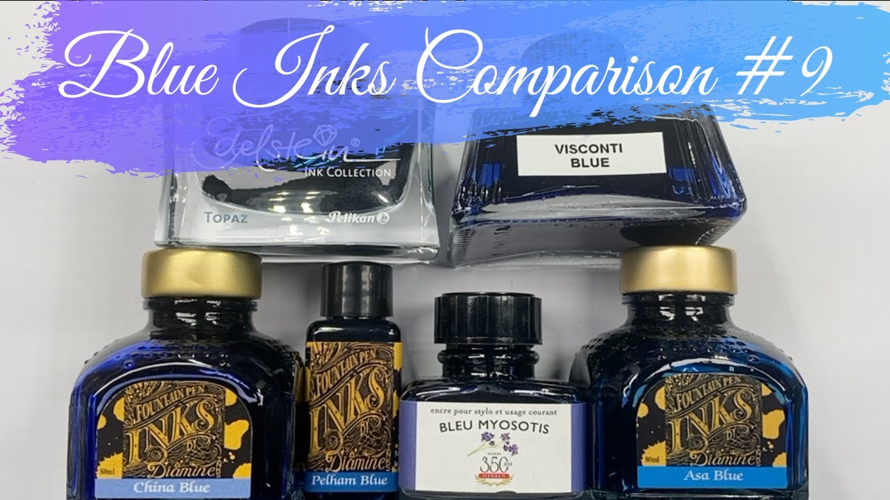 Blue Inks Comparison #9