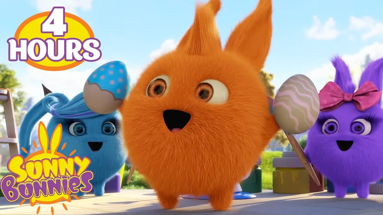 PAINTING eggs with the Sunny Bunnies 🥚 | 4 Hours of Full Episodes | Sunny Bunnies Compilations