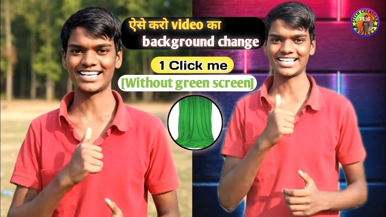 Video Background Change | Video Ka Background Kaise Change Kare | Green Screen Video Editing Tutoria