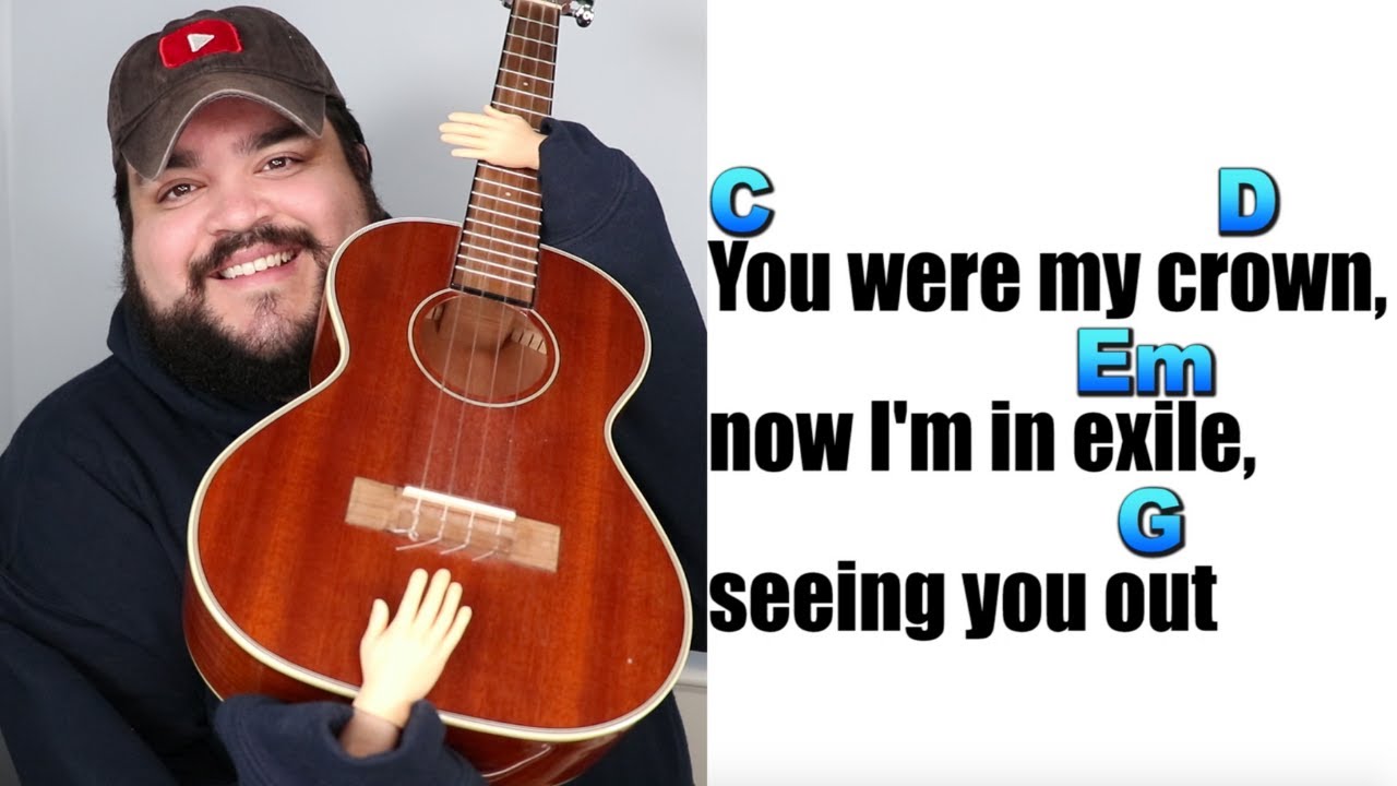 EXILE - TAYLOR SWIFT ft. BON IVER | Ukulele Cover & Play Along with Chords