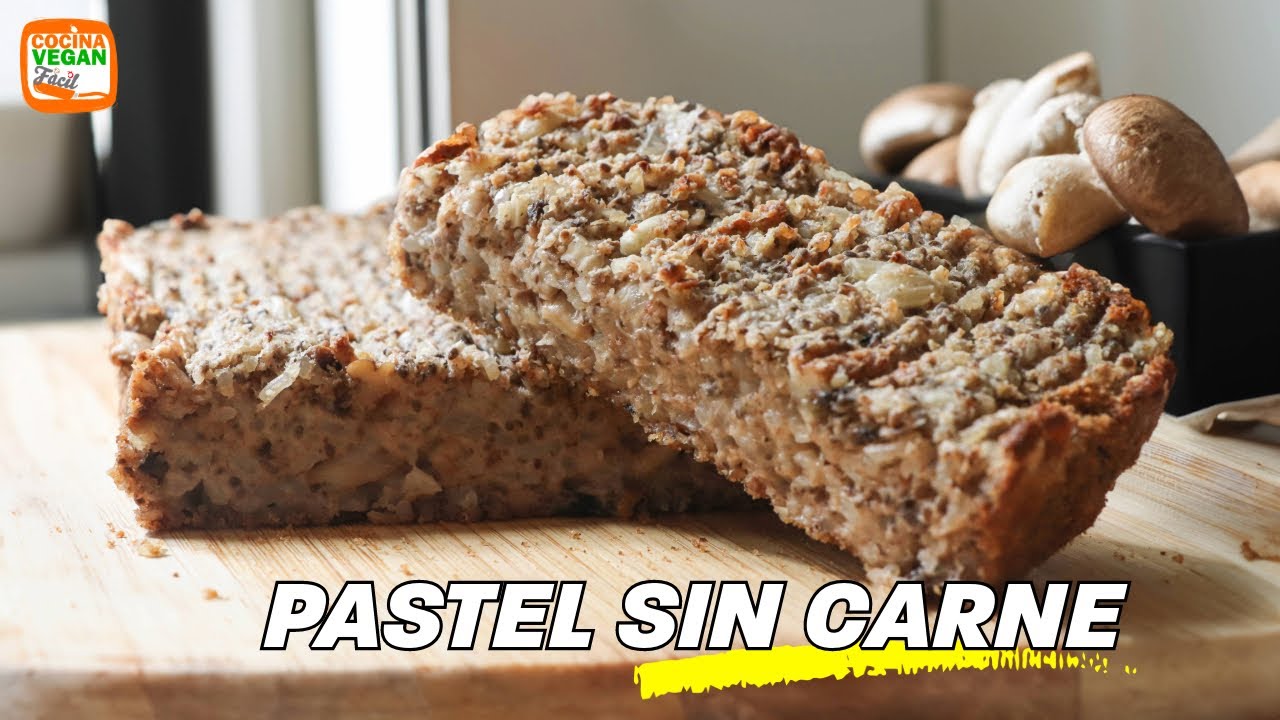 Pastel sin carne, con mucha proteína.