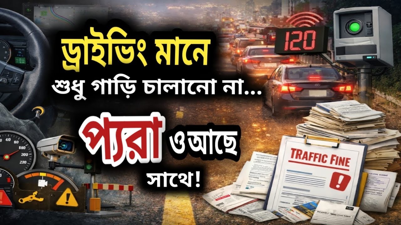 ড্রাইভিং কি সত্যিই সহজ? ড্রাইভিং মানে দায়িত্ব + ধৈর্য + প্যারা 