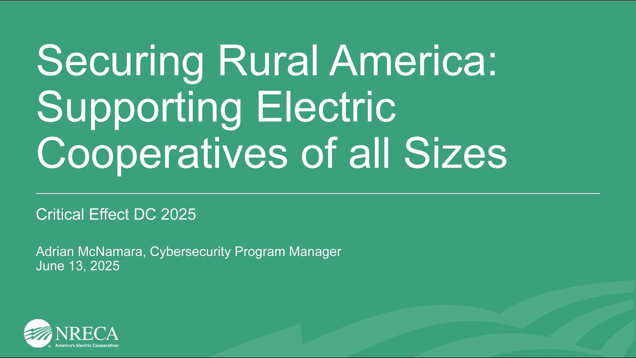 Securing Rural America: Supporting Electric Cooperatives of all Sizes