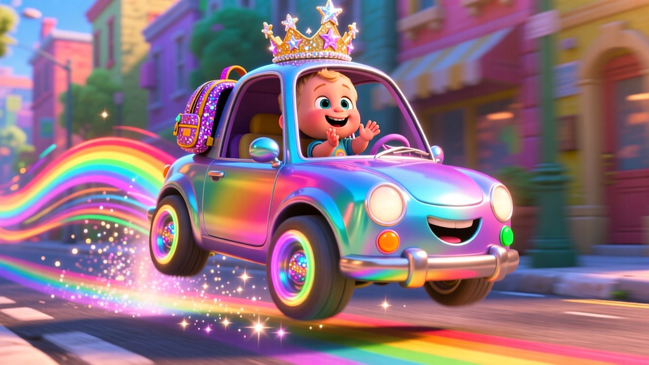 Wroom Wroom Car Song 🚗💨 | Fun Vehicle Song for Kids | Preschool Learning Video