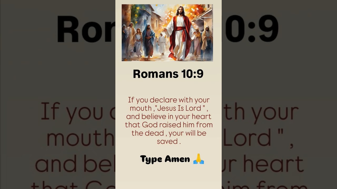 Bible verse from Romans chapter 10:9 