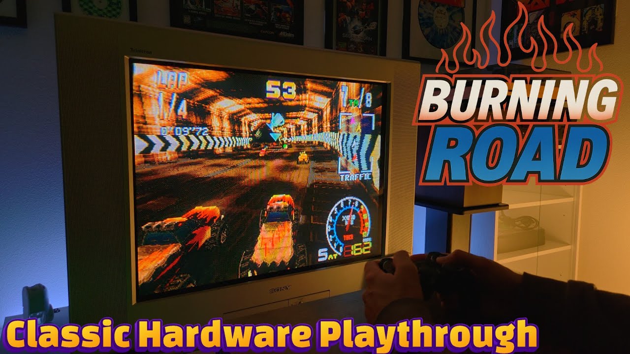 BURNING ROAD - PlayStation - Sony Trinitron | Classic Hardware Playthrough