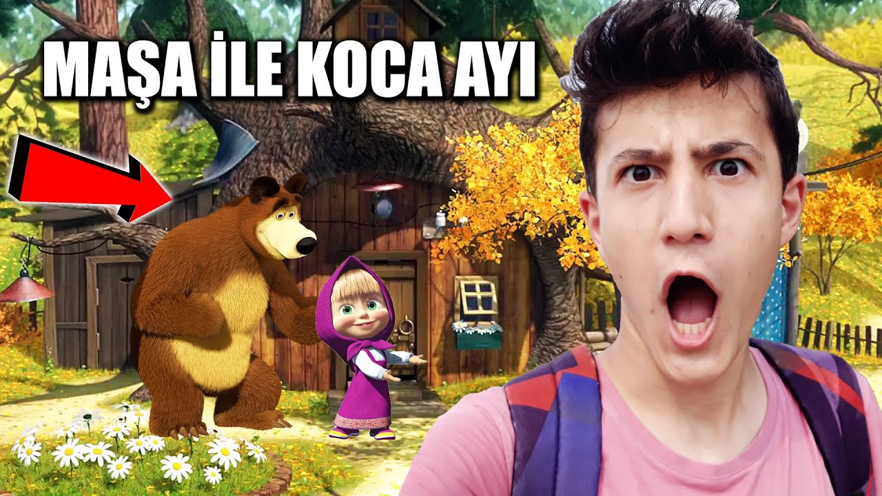 MAŞA İLE KOCA AYI 'NIN EVİNE GİTTİM !!