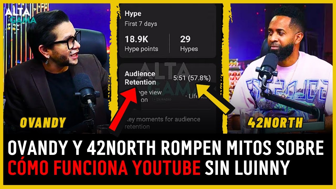 🔴OVANDY Y 42NORTH DANDO C&Aacute;TEDRA SOBRE LO QUE ES EL ALGORITMO DE YOUTUBE Y NO ES LUINNY | Alta Gama