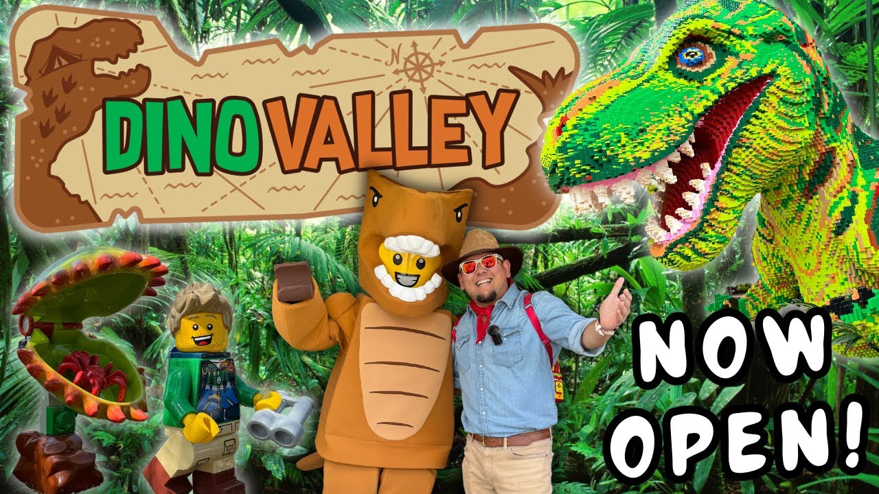 DINO VALLEY is NOW OPEN! - ALL NEW RIDES & LAND at LEGOLAND CALIFORNIA - FULL TOUR