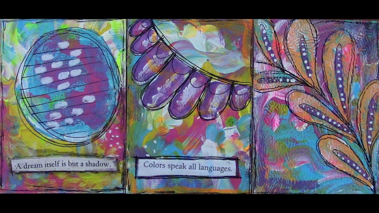 Painting on Fused Vinyl ATCs