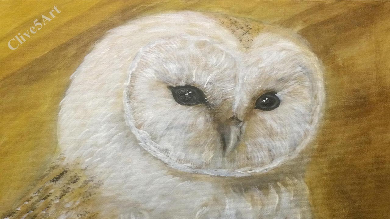 Сипуха: Акриловая картина для начинающих, # clive5art