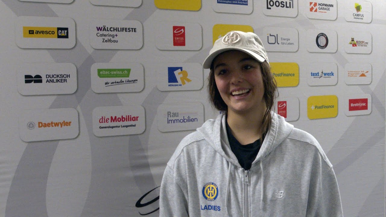 Sandra Schmidt (HC Davos-Frauen) nach dem Overtime-Sieg bei den SC Langenthal Damen, 24.01.2026