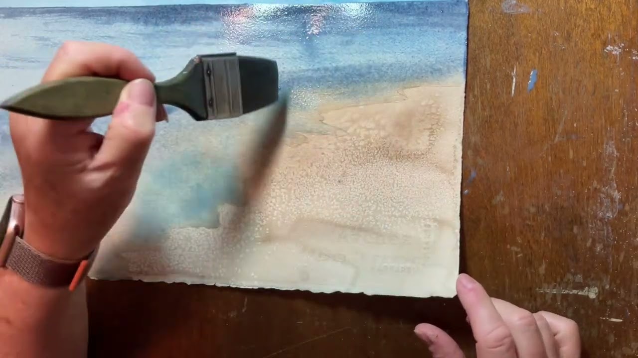 “Frothing” watercolor tutorial 070725