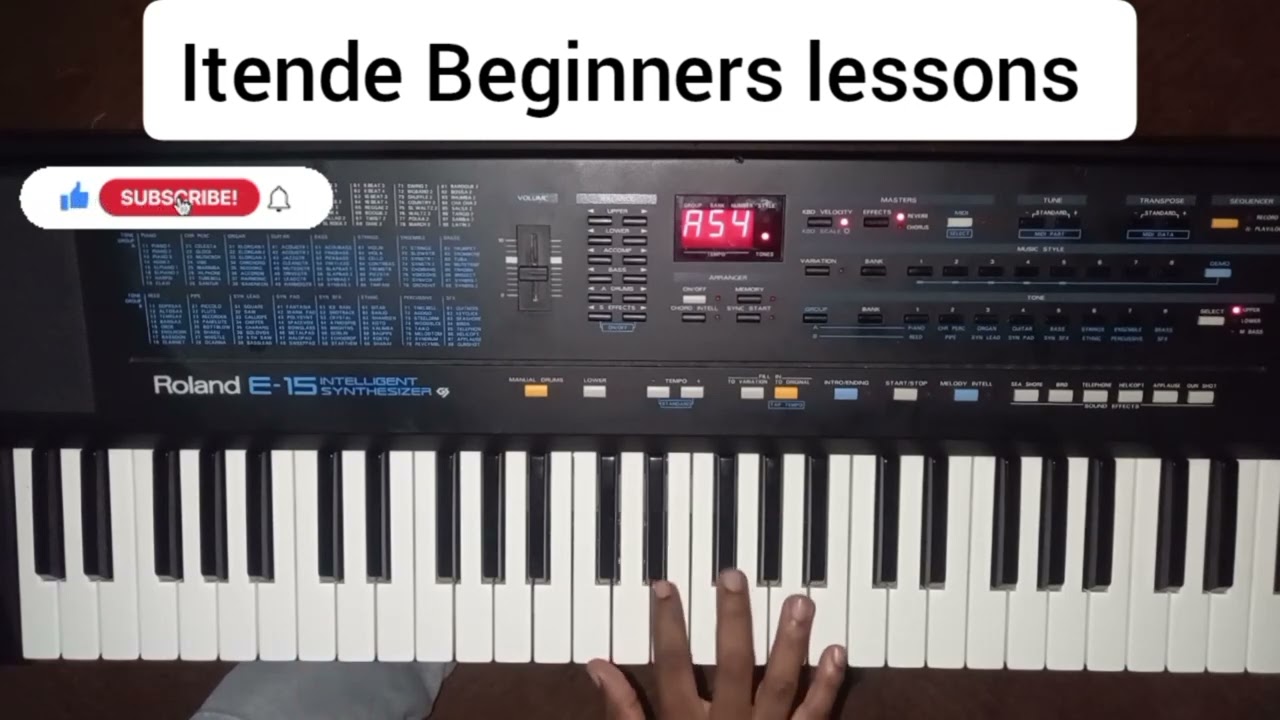 From scratch itende style Lesson | how to play itende|