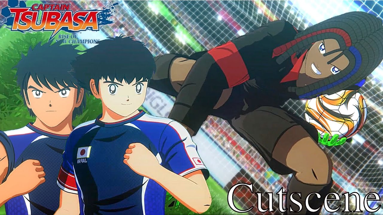 All Tsubasa & Kojiro vs Cheikh Azwan (USA) Cutscenes In Finals | Captain Tsubasa
