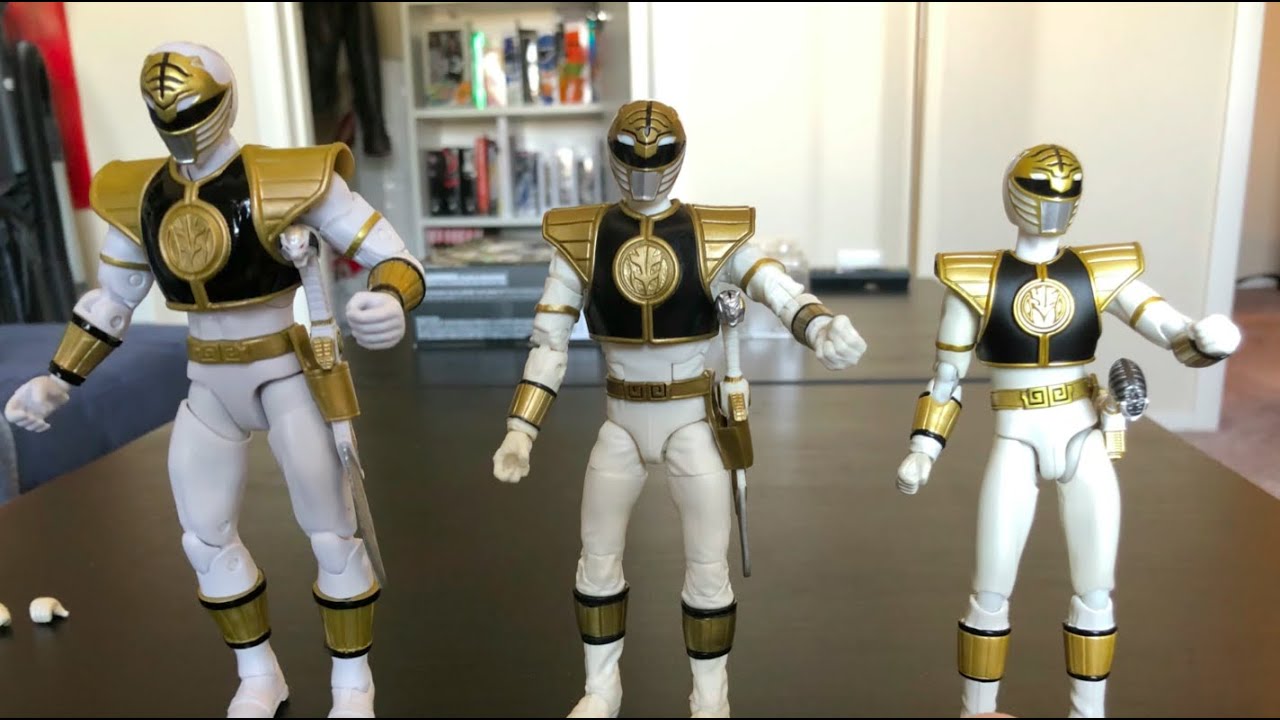 Mighty Morphin Power Rangers White Ranger Figures - Legacy Vs. Lightning Vs. S.H.Figuarts!
