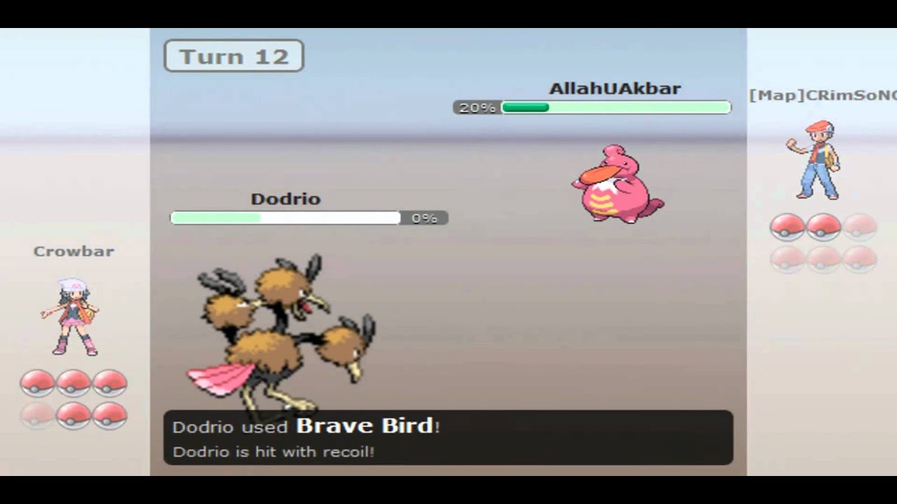 Pokemon Online: Crowbar vs Crimz