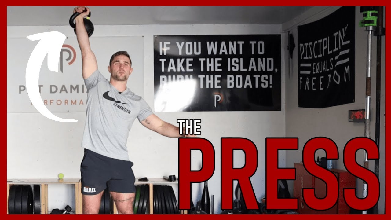 How to Press a Kettlebell (the right way)