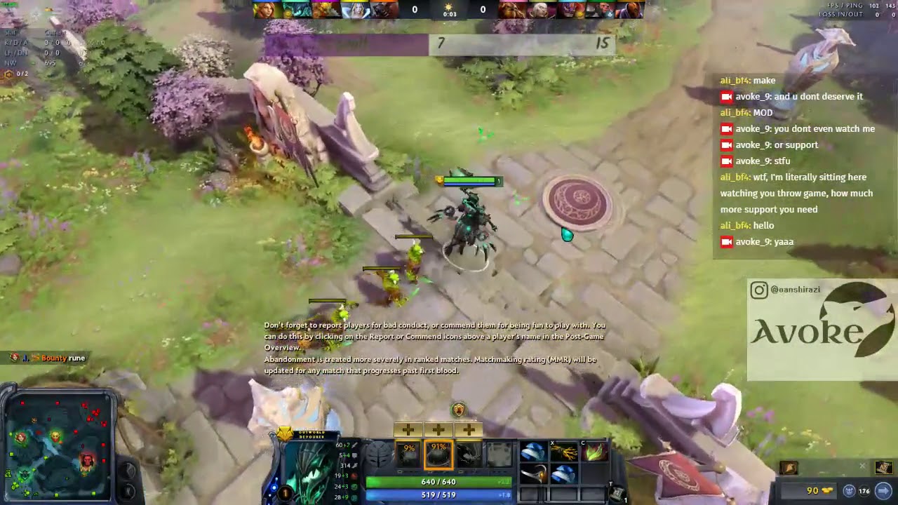 How to block radiant mid creeps
