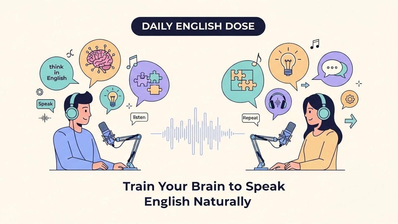 Train Your Brain to Speak English Naturally 🧠 Easy English Podcast for Beginners Daily English Dose