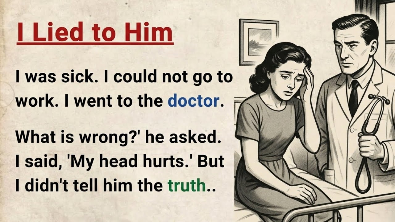 Learn English through Stories Level 3 ⭐ I Lied to Him – Improve Your English | English Audio Podcast